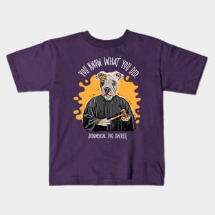 Judgmental Dog - Bulldog funny silently judging pet Kids T-Shirt